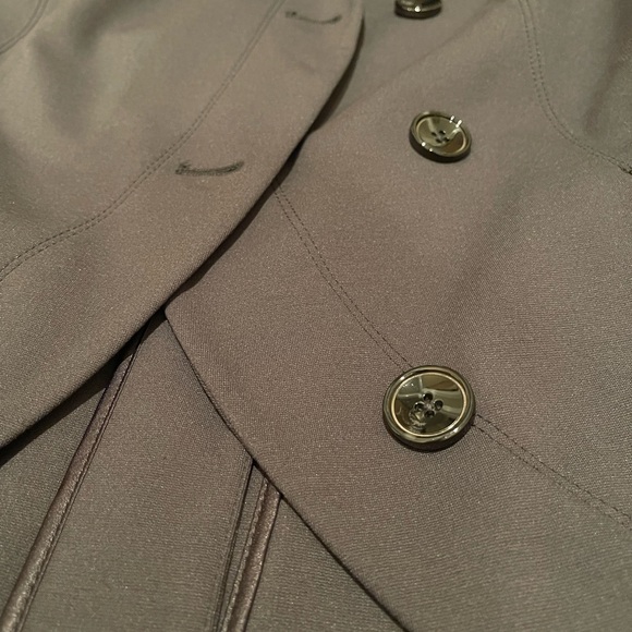 WHBM Charcoal Lounge jacket Size 6 NWT - Picture 7 of 11